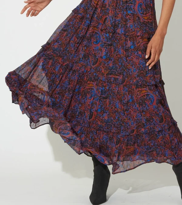 Alessia Midi Dressretrograde Paisley-Cleobella Cheap