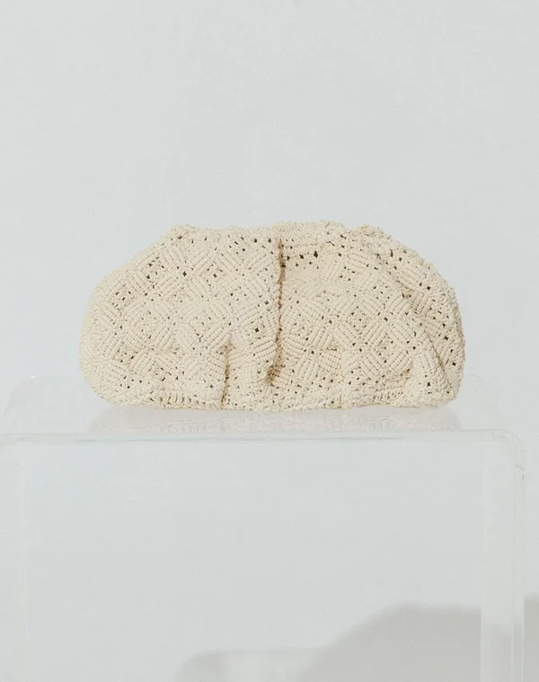 Aleza Macrame Clutchivory-Cleobella Store