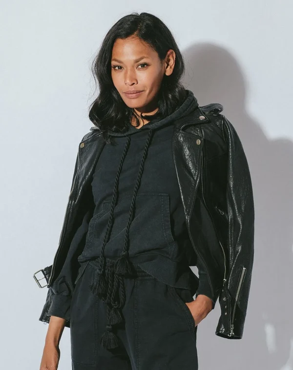 Asher Leather Jacketblack-Cleobella Store