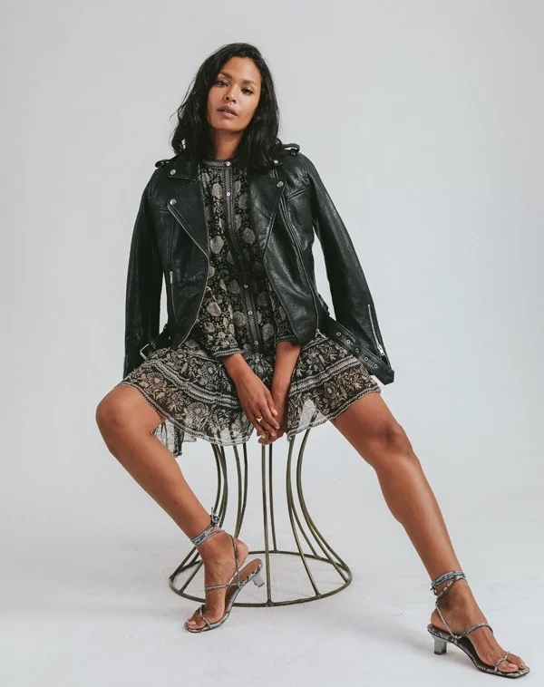 Asher Leather Jacketblack-Cleobella Store
