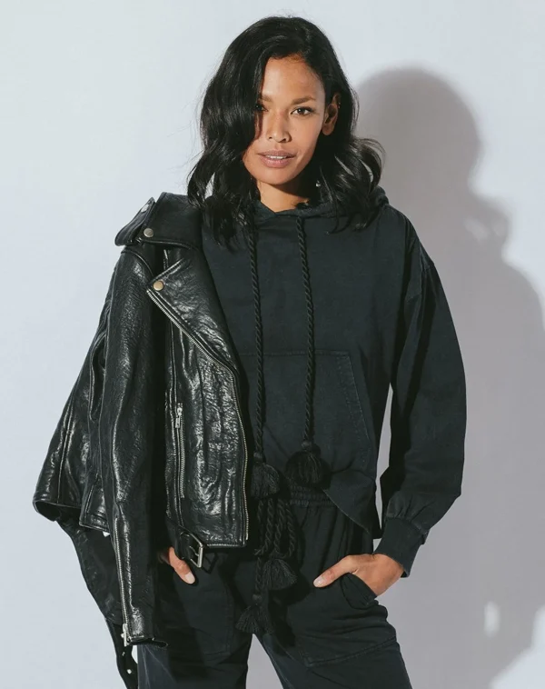 Asher Leather Jacketblack-Cleobella Store