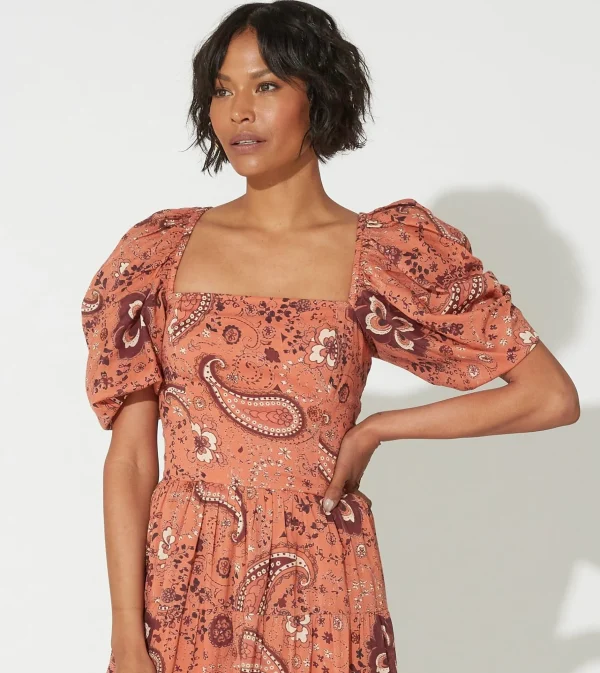 Brielle Midi Dressrhode Paisley-Cleobella Best Sale
