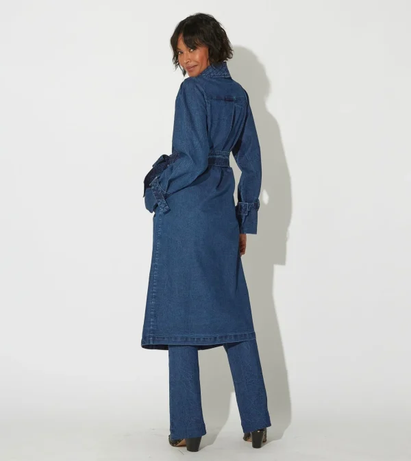 Cara Trenchmedium Wash Indigo-Cleobella Best