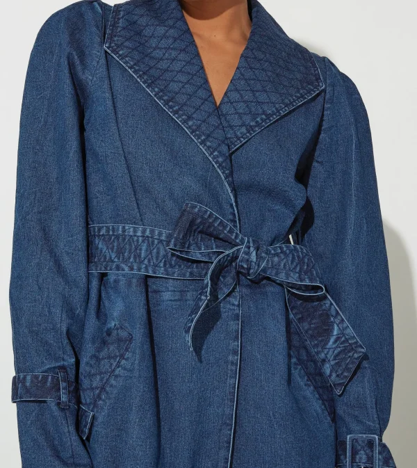 Cara Trenchmedium Wash Indigo-Cleobella Best