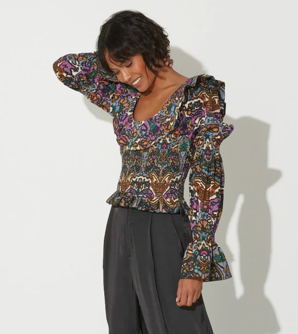 Carmilla Blousemosaic Ikat-Cleobella New