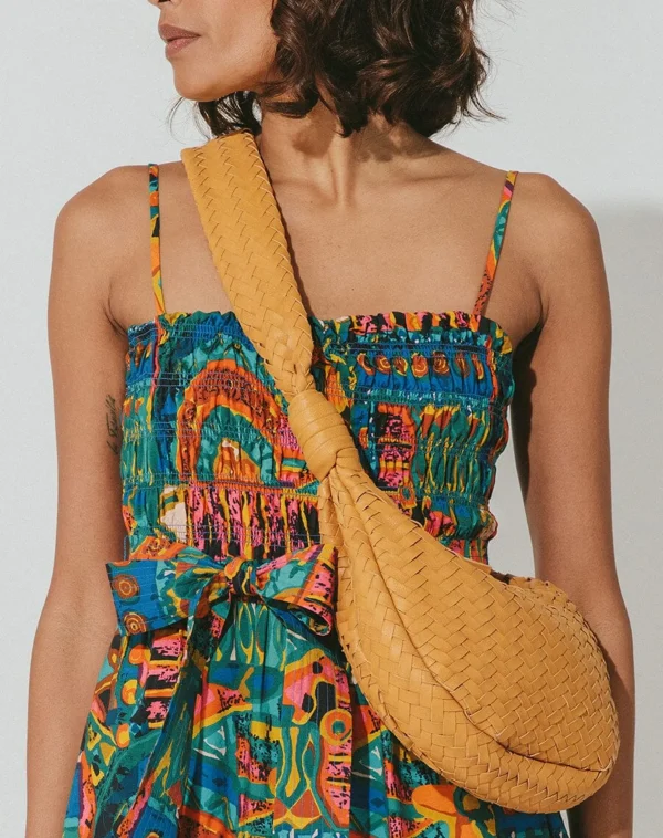 Dylan Woven Handbagcamel-Cleobella Fashion