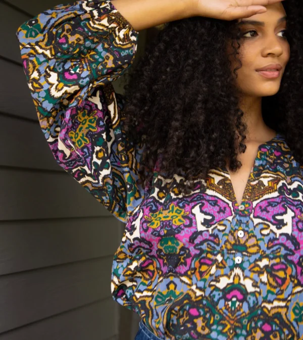 Felicia Blousemosaic Ikat-Cleobella Online