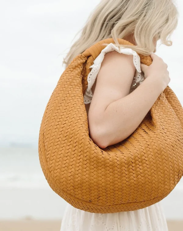 Hobo Woven Bagcamel-Cleobella Hot
