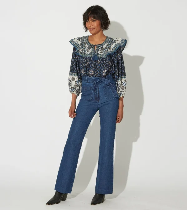 Isra Trousermedium Wash Indigo-Cleobella New