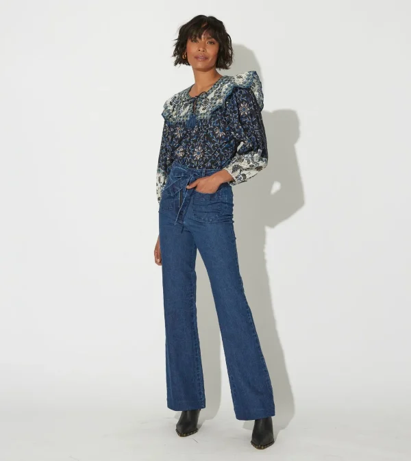 Isra Trousermedium Wash Indigo-Cleobella New