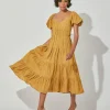 Kailani Midi Dressgoldie-Cleobella Clearance