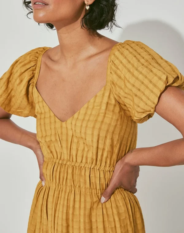 Kailani Midi Dressgoldie-Cleobella Clearance