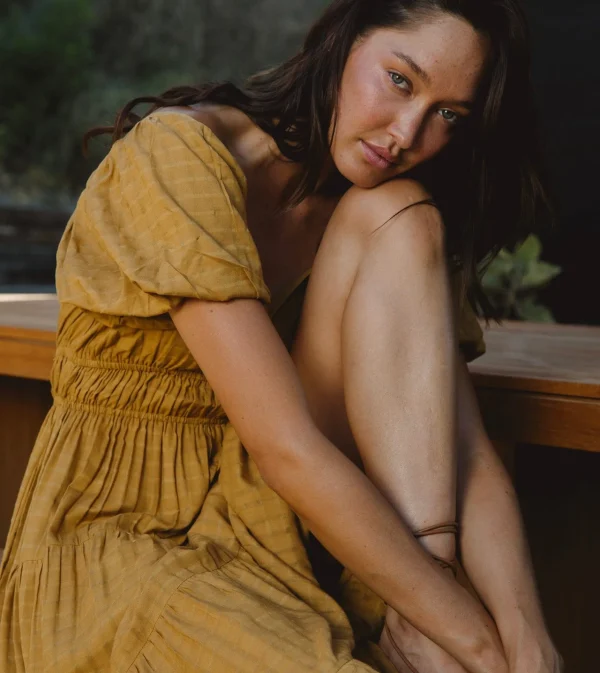 Kailani Midi Dressgoldie-Cleobella Clearance