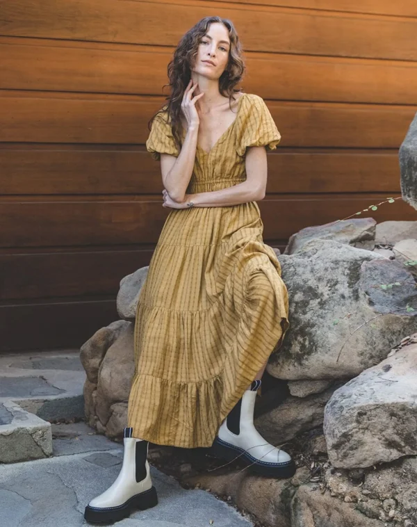 Kailani Midi Dressgoldie-Cleobella Clearance