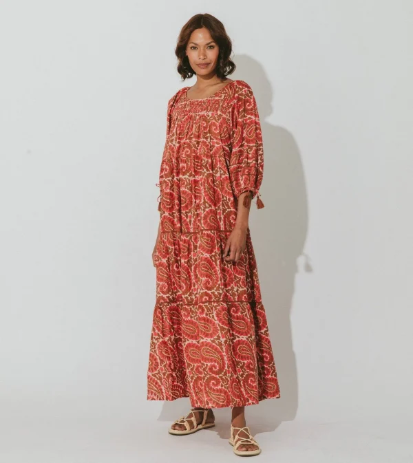 Kamala Kaftan Dressaurora-Cleobella Clearance