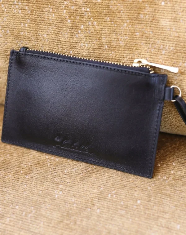 Keychain Walletblack Leather-Cleobella Flash Sale