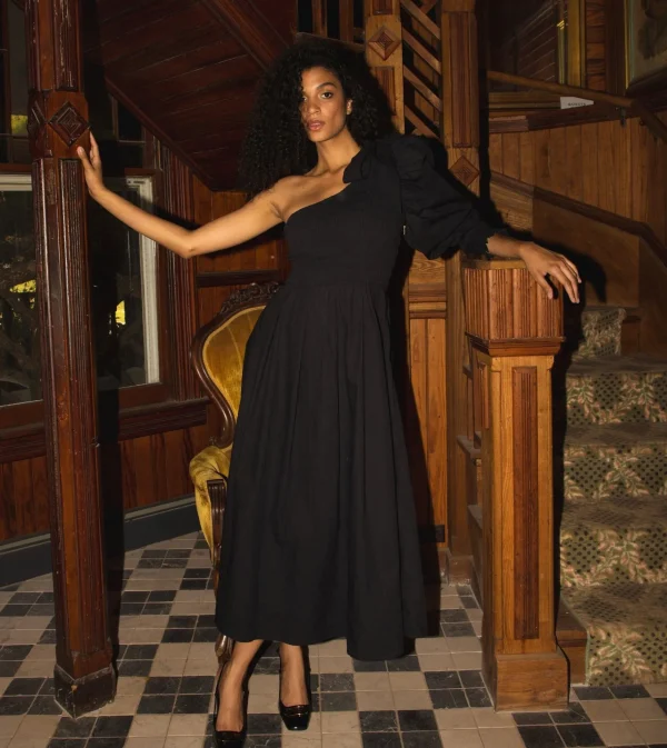 Leonie Ankle Dressblack-Cleobella Shop