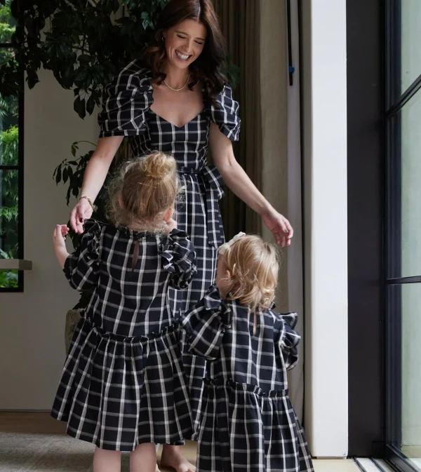 Littles Lele Holiday Dresspali Plaid-Cleobella Cheap
