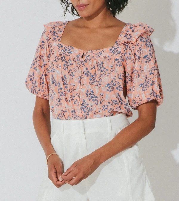 Mariana Blousepositano Floral-Cleobella Hot