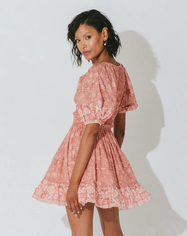 Mina Mini Dresscamara Floral-Cleobella Cheap