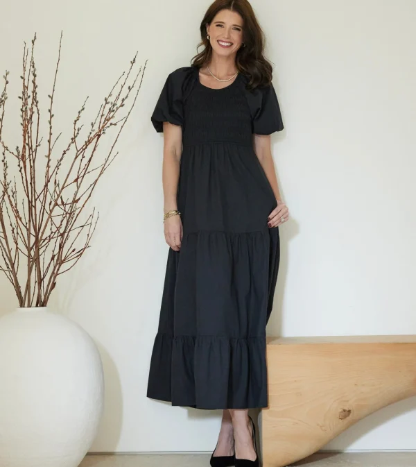 Montecito Midi Dressblack-Cleobella Sale