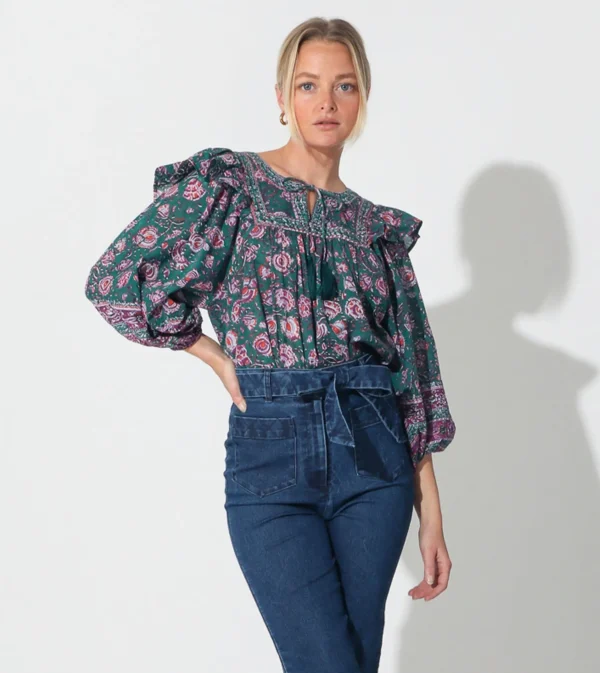 Mylah Blousejade Floral-Cleobella Best