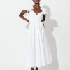 Pasha Ankle Dresswhite-Cleobella Shop