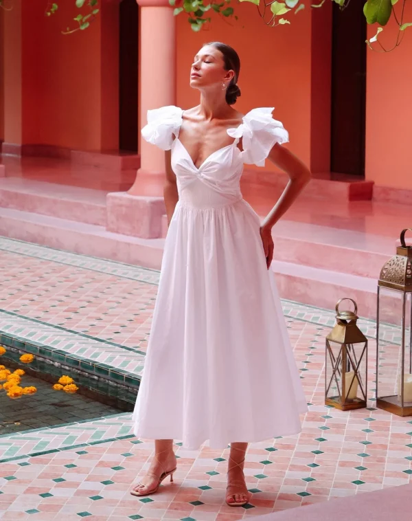 Pasha Ankle Dresswhite-Cleobella Shop