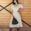 Sylvia Midi Dresscream-Cleobella New
