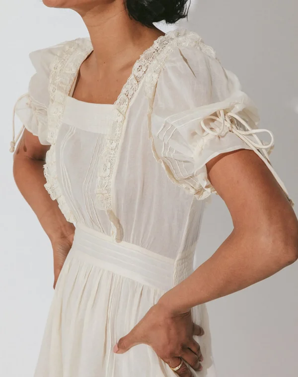 Sylvia Midi Dresscream-Cleobella New