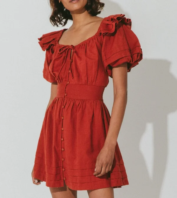 Tana Mini Dressbrick-Cleobella Cheap